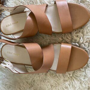 Cole Haan Strappy Wedge Sandals- Size 10.5B